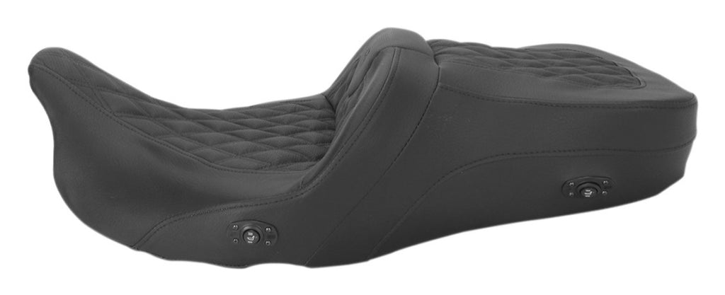 Saddlemen Roadsofa LS Lattice Stitch 2-Up Seat For Harley Installation
